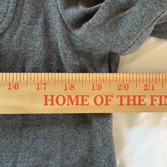 French Connection 3/4 Sleeve Gray Cotton 3 Button Short Jacket Size 8 - Picture 13 of 13